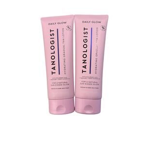 Tanologist HYDRATING DAILY GLOW MEDIUM-DARK Set of 2 NEW never opened